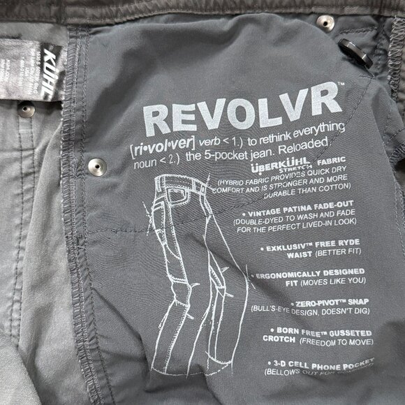 KÜHL Men's Revolvr Pants in Vintage Patina Dye - Men's Size 32x30 - Very Good UC - Picture 8 of 16